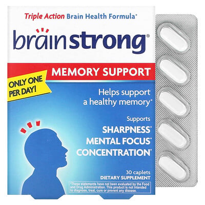 Brain Memory Support Memory support, 30 caplets by Brainstrong Reviews - Vitamins ...