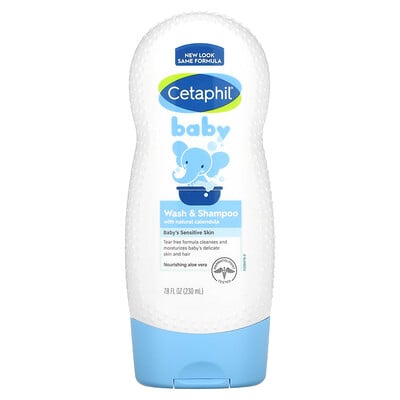 Baby, Wash & Shampoo with Natural Calendula, 7.8 fl oz (230 ml)