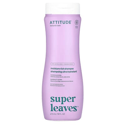 Super Leaves™, Moisture Rich Shampoo, Quinoa & Jojoba, 16 oz (473 ml)