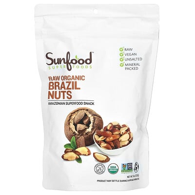 Raw Organic Brazil Nuts, 8 oz (227 g)