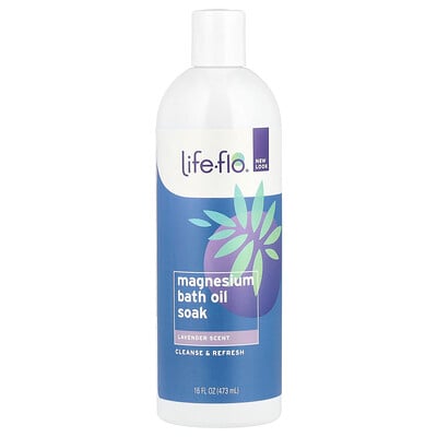 Magnesium Bath Oil Soak, Lavender, 16 fl oz (473 ml)