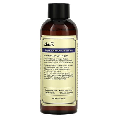 Klairs, Supple Preparation Facial Toner, 6.08 fl oz (180 ml)