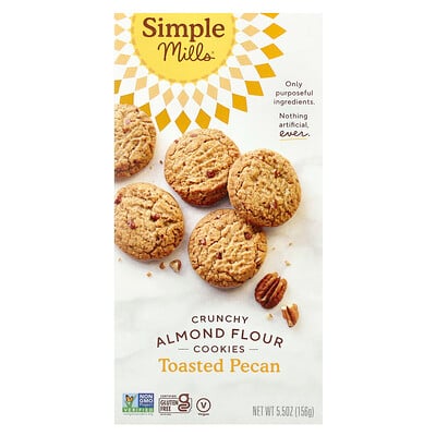 Crunchy Almond Flour Cookies, Toasted Pecan, 5.5 oz (156 g)