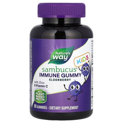 Sambucus® Kids, Immune Gummy with Zinc & Vitamin C, Elderberry, 60 Gummies