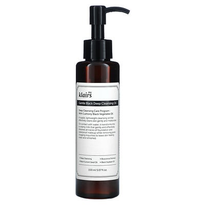 Klairs, Gentle Black Deep Cleansing Oil, 5.07 fl oz (150 ml)