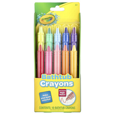 Bathtub Crayons, 3+, 10 Bathtub Crayons
