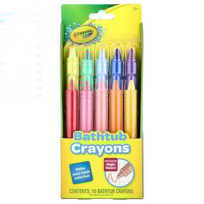 Bathtub Crayons, 3+, 10 Bathtub Crayons