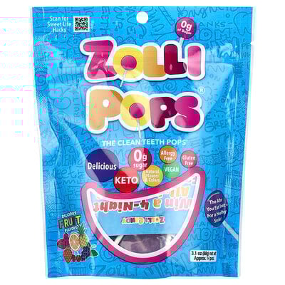 The Clean Teeth Pops, Delicious Fruit Flavors , Approx. 14 Pieces, 3.1 oz (88 g)