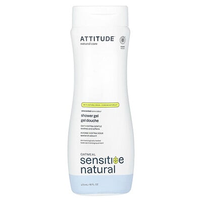 Oatmeal Sensitive Natural, Shower Gel, Extra Gentle, Unscented, 16 fl oz (473 ml)