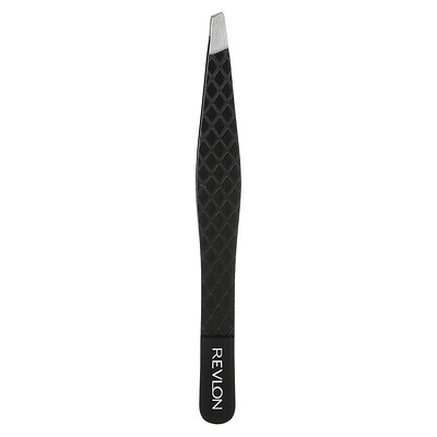 Slant Tweezer, Black, 1 Count