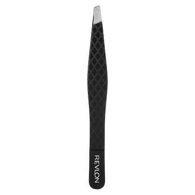Slant Tweezer, Black, 1 Count