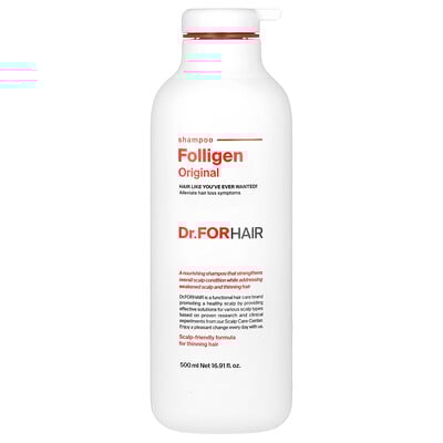 Folligen Shampoo, Original, 16.91 fl oz (500 ml)