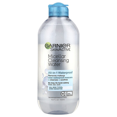 SkinActive, Micellar Cleansing Water, Waterproof , 13.5 fl oz (400 ml)