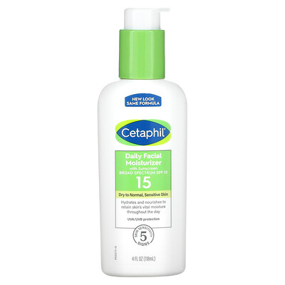 Daily Facial Moisturizer, SPF 15, 4 fl oz (118 ml)
