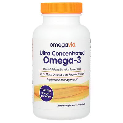 Ultra Concentrated Omega-3, 1,135 mg, 60 Softgels