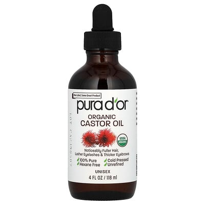 Organic Castor Oil, 4 fl oz (118 ml)