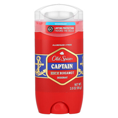 Deodorant, Captain, Bergamot, 3 oz (85 g)