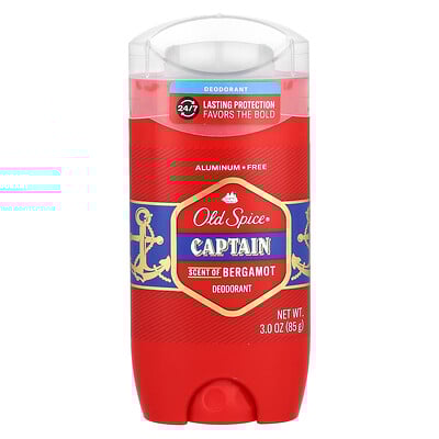 Deodorant, Captain, Bergamot, 3 oz (85 g)