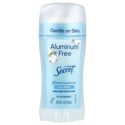 Aluminum Free Deodorant, Cotton, 2.4 oz (68 g)