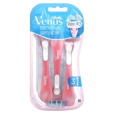 Venus, Sensitive, 3 Disposable Razors