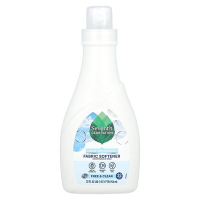 Fabric Softener, Free & Clear, 32 fl oz (946 ml)