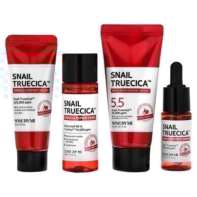 Snail Truecica Miracle Repair Starter Kit, 4 Piece Kit