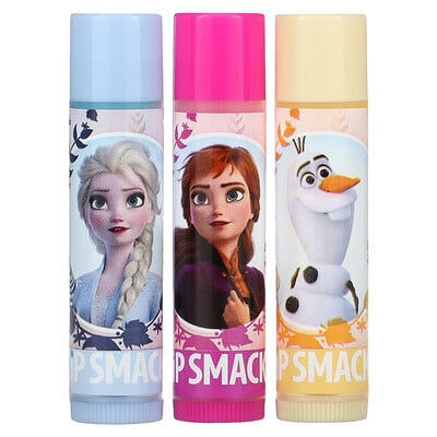 Disney Frozen II, Lip Balm, Trio Pack, 3 Pack, 0.14 oz (4 g) Each