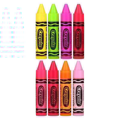 Crayola, Lip Balm, Party Pack, 8 Pack, 0.14 oz (4 g) Each
