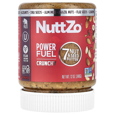 Power Fuel, 7 Nut & Seed Butter, Crunchy, 12 oz (340 g)
