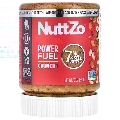 Power Fuel, 7 Nut & Seed Butter, Crunchy, 12 oz (340 g)