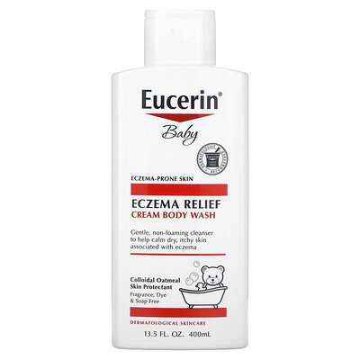 Baby, Eczema Relief, Cream Body Wash, 13.5 fl oz (400 ml)