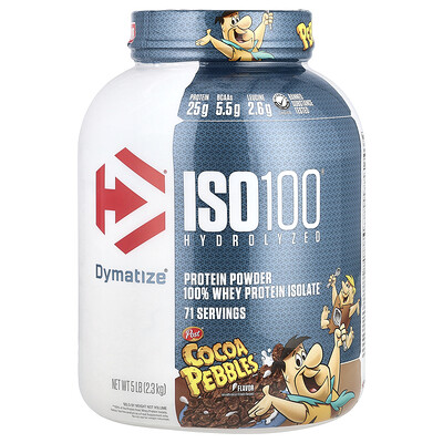 ISO100® Hydrolyzed, 100% Whey Protein Isolate, Cocoa Pebbles, 5 lb (2.3 kg)