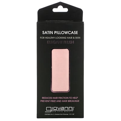 Satin Pillowcase, Elegant Blush, 1 Pillowcase