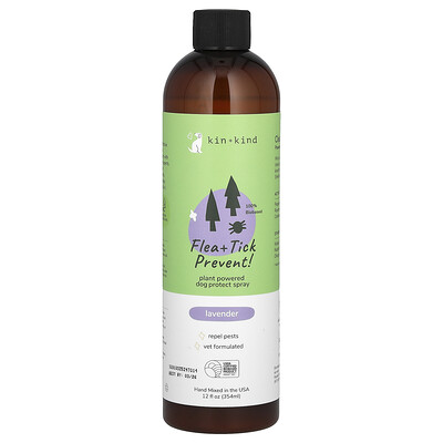Flea + Tick Prevent, Dog Protect Spray, Lavender, 12 fl oz (354 ml)