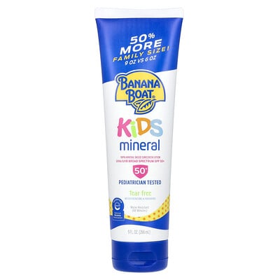 Kids Mineral Based Sunscreen Lotion, SPF 50+, 9 fl oz (266 ml)