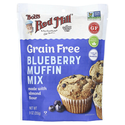 Grain Free Blueberry Muffin Mix, Made With Almond Flour, 9 oz (255 g)