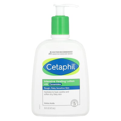 Intensive Healing Lotion with Ceramides, Fragrance Free, 16 fl oz (473 ml)