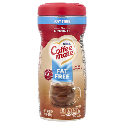 Powder Coffee Creamer, Fat Free, Original, 16 oz (453.5 g)