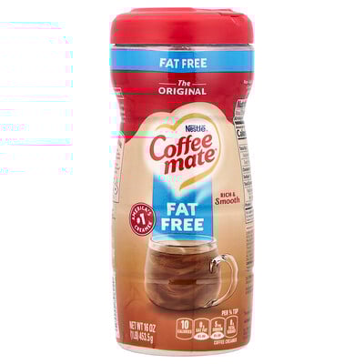 Powder Coffee Creamer, Fat Free, Original, 16 oz (453.5 g)