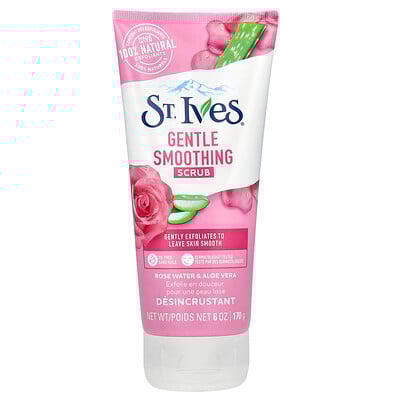 Gentle Smoothing Scrub, Rose Water & Aloe Vera, 6 oz (170 g)