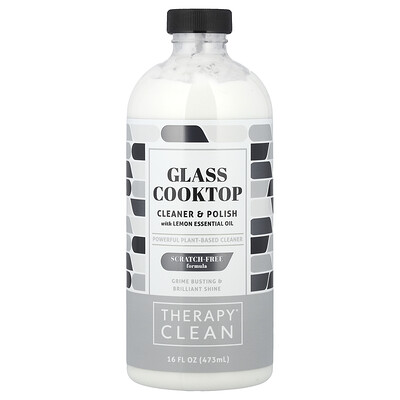 Glass Cooktop, Cleaner & Polish with Lemon Essential Oil, 16 fl oz (473 ml)