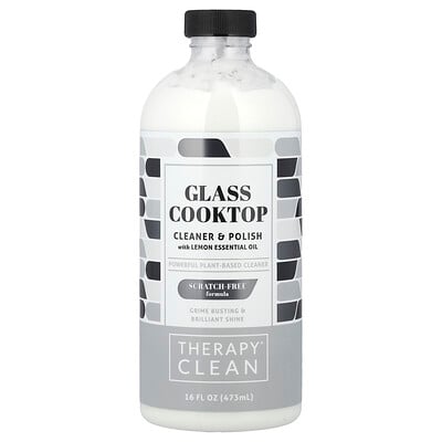 Glass Cooktop, Cleaner & Polish with Lemon Essential Oil, 16 fl oz (473 ml)