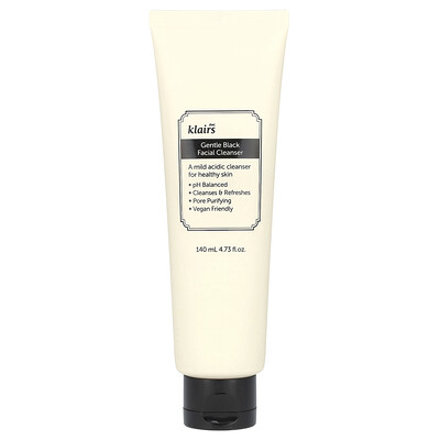 Klairs, Gentle Black Facial Cleanser, 4.73 fl oz (140 ml)
