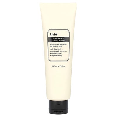 Klairs, Gentle Black Facial Cleanser, 4.73 fl oz (140 ml)