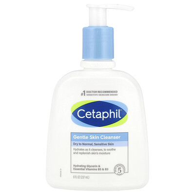 Gentle Skin Cleanser, Dry to Normal, Sensitive Skin, Fragrance Free, 8 fl oz (237 ml)