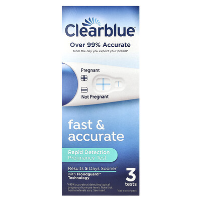 Fast & Accurate, Rapid Detection Pregnancy Test, 3 Tests