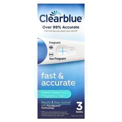 Fast & Accurate, Rapid Detection Pregnancy Test, 3 Tests