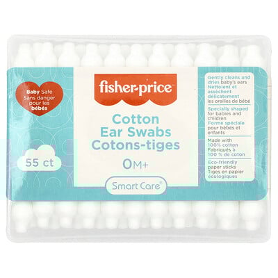 Cotton Ear Swabs, 0+ Months, 55 Count