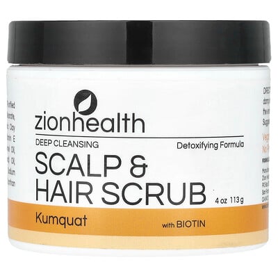 Scalp & Hair Scrub with Biotin, Kumquat, 4 oz (113 g)