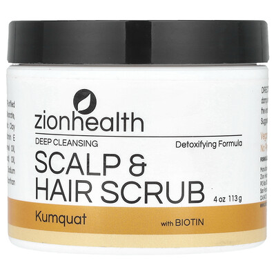 Scalp & Hair Scrub with Biotin, Kumquat, 4 oz (113 g)